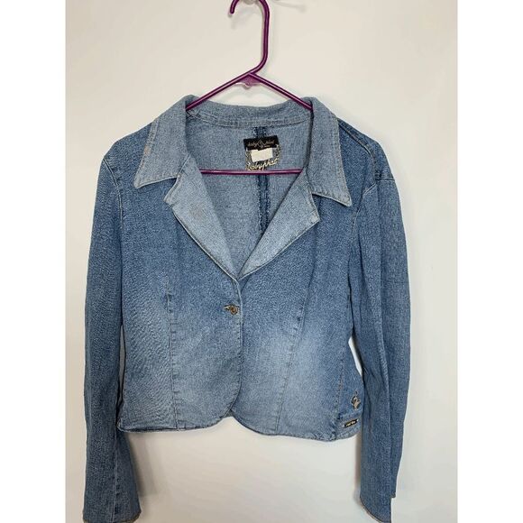 Vintage Baby Phat Crop Denim Jacket - Picture 6 of 9